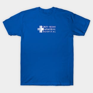 Grey + Sloan Memorial Hospital Logo | White Print T-Shirt